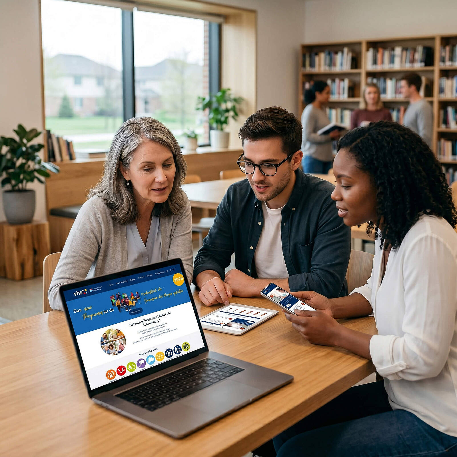 Öffnet die Seite 'Neuer Internetauftritt der vhs Schaumburg!'