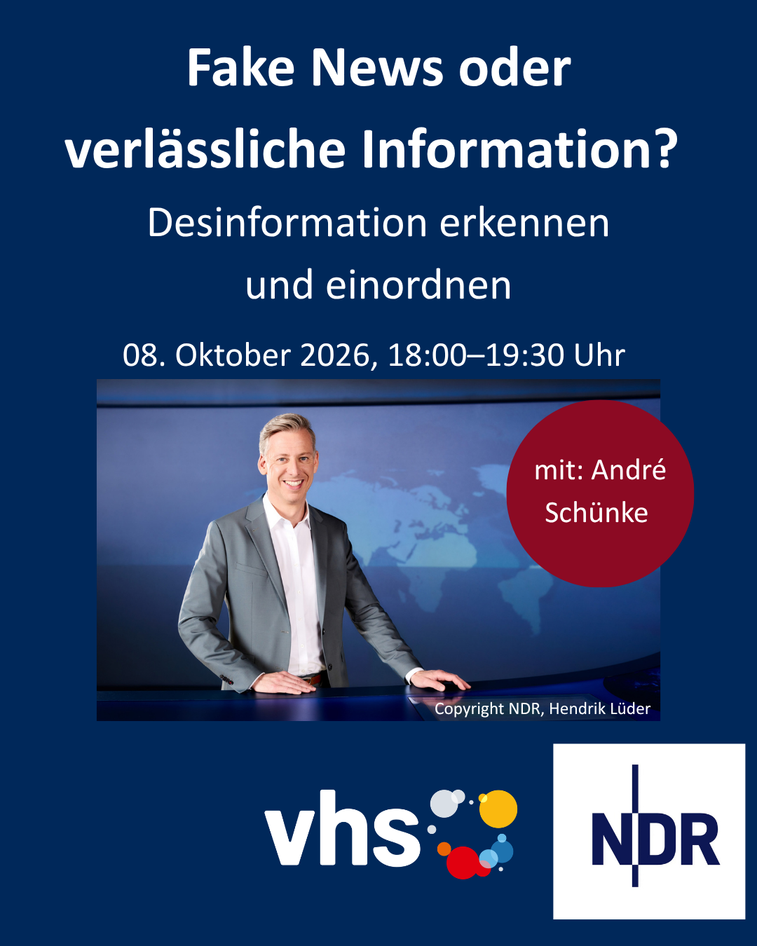 Öffnet die Seite 'Fake News oder verlässliche Information?'